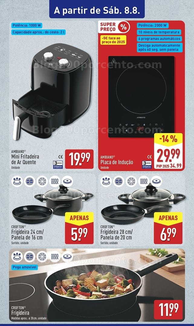 Antevisão Folheto ALDI Bazar Promoções de 8 a 9 agosto